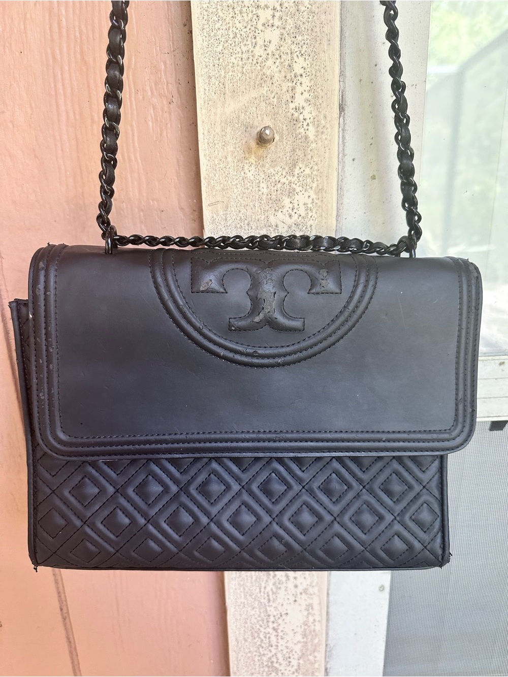 Tory Burch Fleming Leather Bag Matte